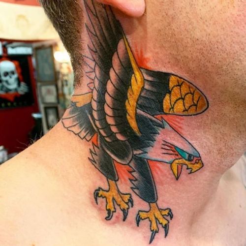 Golden Eagle Tattoo Done By At Thomasmorgan Available For