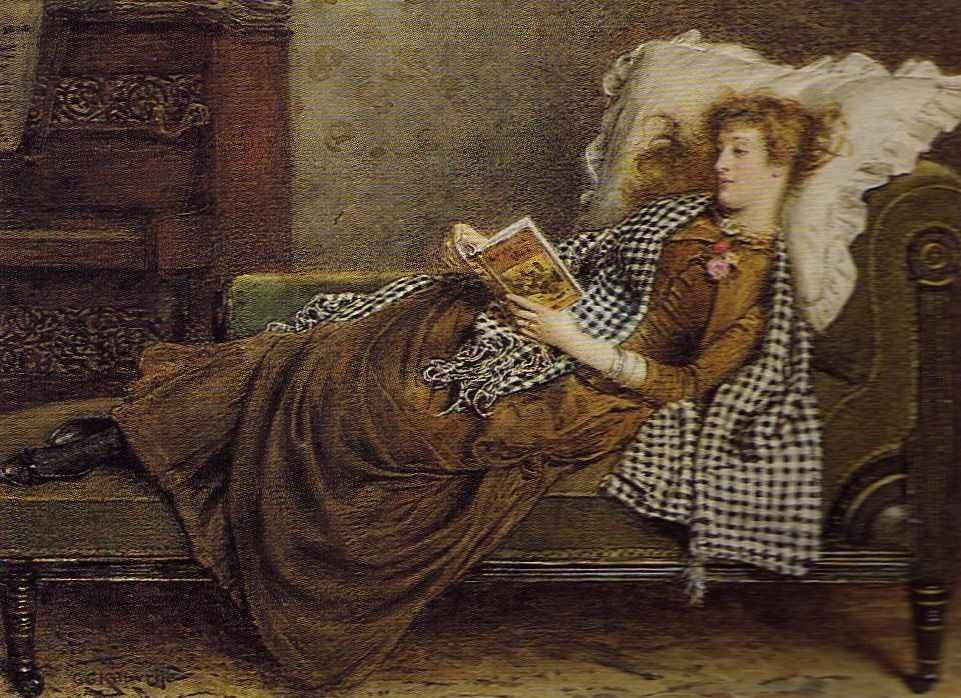 A Young Lady Reading in an Interior. George Goodwin Kilburne (English, 1839-1924). Pencil and watercolour.
Kilburne worked in both oil and watercolour to produce highly detailed scenes of historical and contemporary genre. These became particularly...