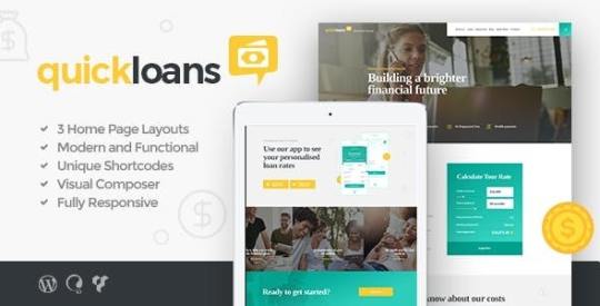 QuickLoans v1.4.0 – Loan Company & Banking Business WordPress Theme Nulled