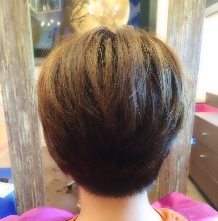 Beauty Love Grace Short Angled Bob She Has Thick Hair With