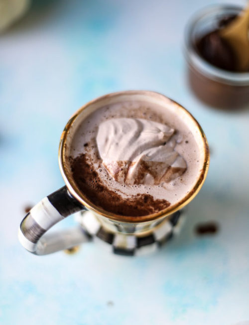 sweetoothgirl:pumpkin nutella hot chocolate