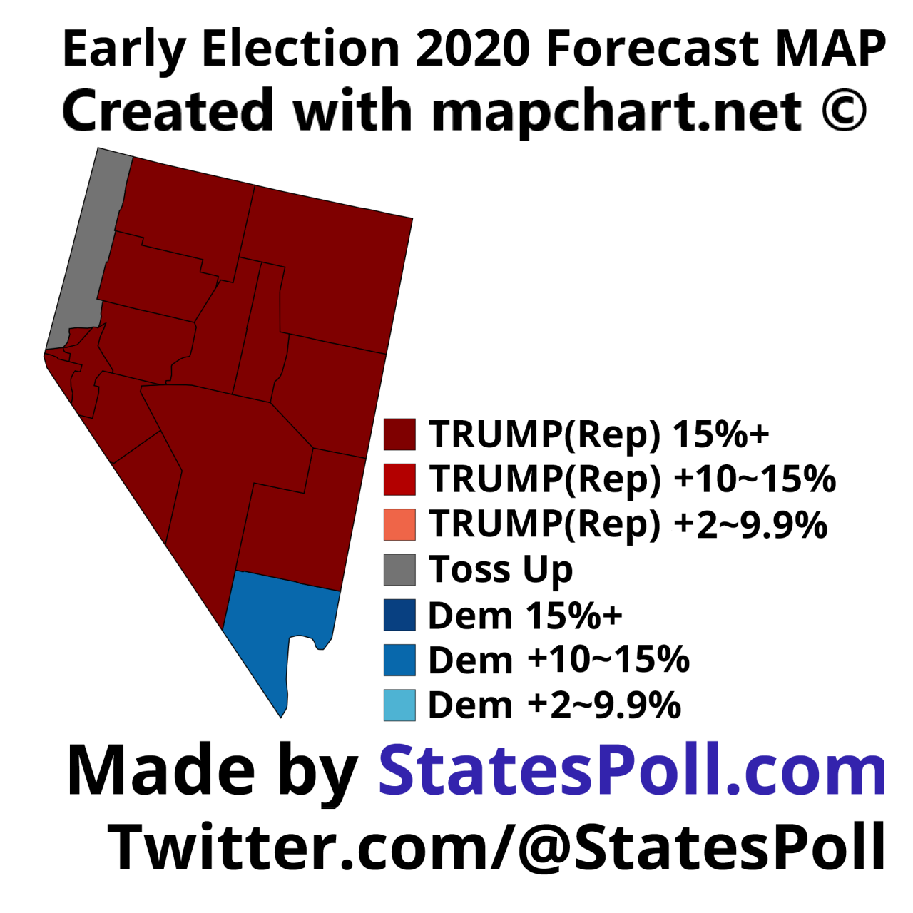 Nevada: Presidential Election 2020. TRUMP vs...1280 x 1280