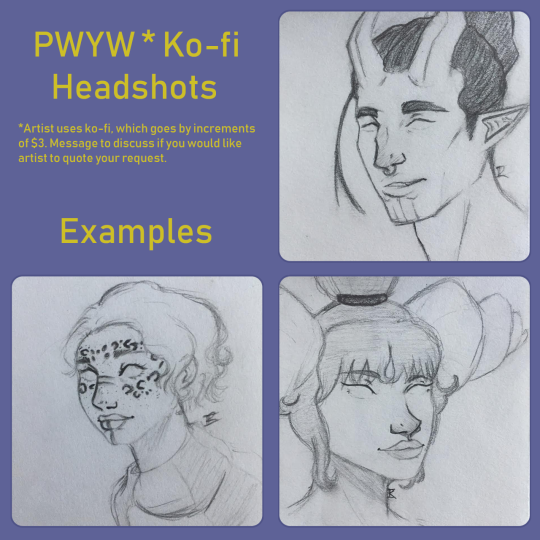 Joblessness continues despite applications, so I’m opening traditional headshot commissions. Generally I make art of D&D/rpg...