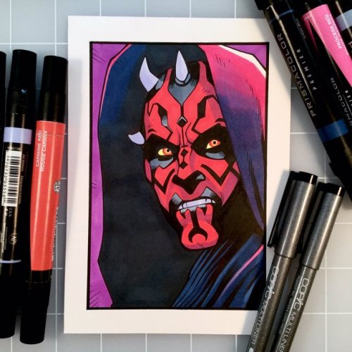 darrencalvert:A little marker Maul (5″ x 7″)