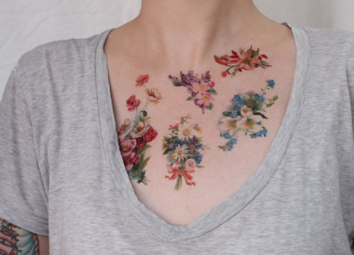 flower tattoos on Tumblr