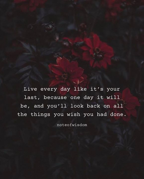 Wwwthinkpozitivecom Live Every Day Like Its Your Last