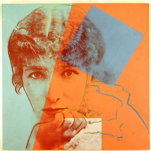 andy warhol sarah bernhardt art silkscreen pop art colour