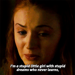 Image result for I'm a stupid girl who never learns gif sansa