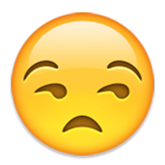Emoji is not impressed.