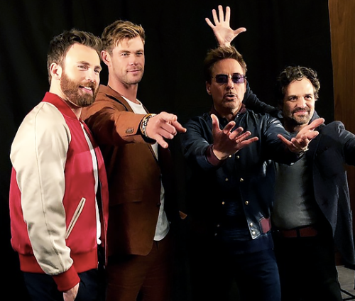 beardedchrisevans:markruffalo: The boys are back in town...