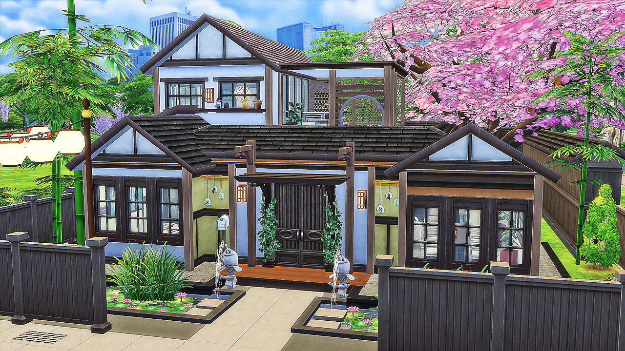 Laznye JAPANESE HOUSE Sims 4 99 919 30 x 20 No 
