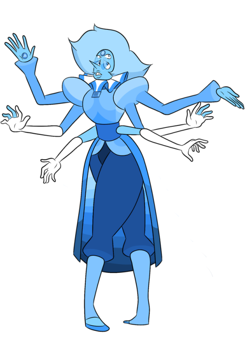 hammer-draws:Pearl, Blue Zircon, and Sapphire fusion redo. They...