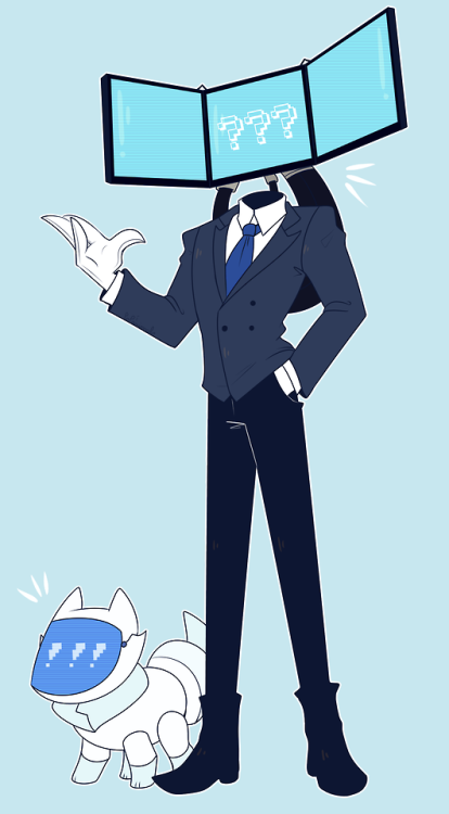 The holy trinity oc original character object head Hammy Pietro Trevor humanoid F.O.X01 robot my art PopAnimals