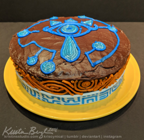 kriscynical:Sheikah Birthday Cake(WIP)I am 34 today, woo....