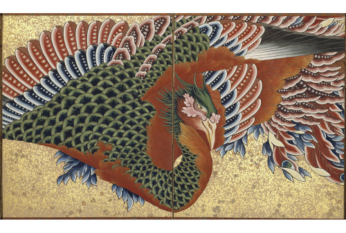 Katsushika Hokusai, Phoenix, Edo Period, 1835. Japan. Eight…
