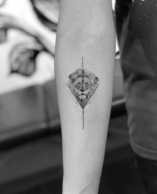 By Ali Anıl Erçel, done at Tattoom Gallery, Istanbul.... small;zodiac;feline;lion;single needle;alianilercel;animal;tiny;ifttt;little;leo;astrology;inner forearm;medium size