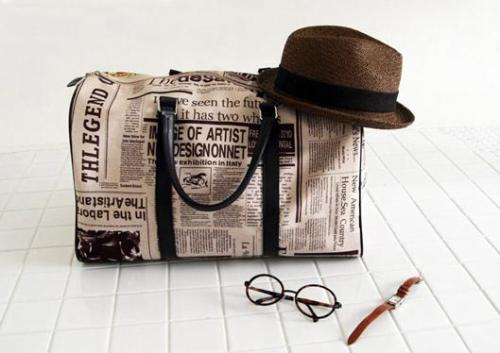 miss-shoppaholic:Casual Zipper Design and Newspaper Printing...