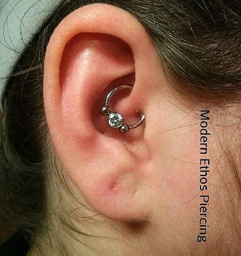 Oxblood Ink Daith Piercing By Modernethospiercing Daith