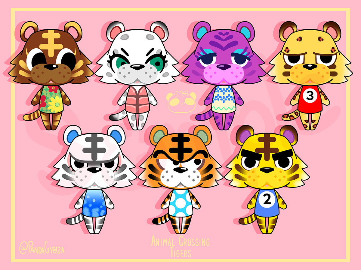 Animal Crossing’s big cats! - PandaGyoza Studios