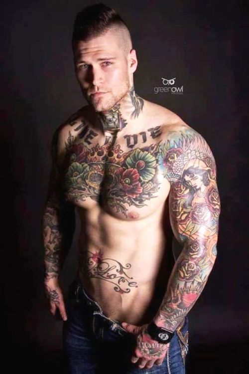 butchlvr:luciferrising808:tattwam:TATTOOED MODEL:  Marshall...