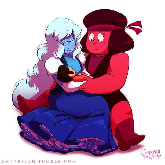 Corundum Son“From now on, everything has to be about Steven.” All I want for Christmas is an episode about Ruby and Sapphire taking care of their new quartz son…