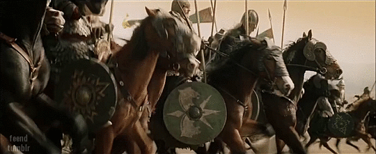 Image result for ride of the rohirrim gif