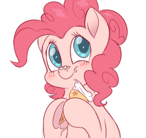 fluffyxai:Forgot to post this. Cutie pink I drew to warm up...