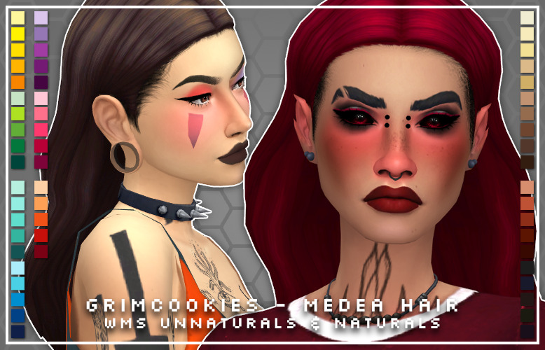 Directory of Hairs in the WMS Palette — neverloore: here’s citrontart’s ...