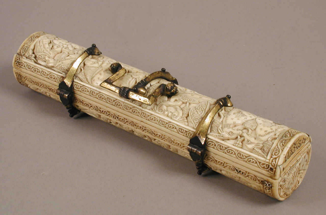 historyarchaeologyartefacts:
“Ivory box meant for writing tools and decorated with intricate animal carvings. Amalfi, Italy. Late 11th to early 12th century AD. [1930x1275]
”