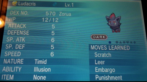 adogwithglasses:I was trying to get a shiny Zorua but instead...