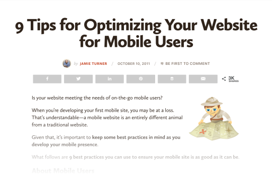 Existing mobile SEO content Existing mobile SEO content