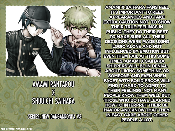 amami x saihara Tumblr posts - Tumbral com
