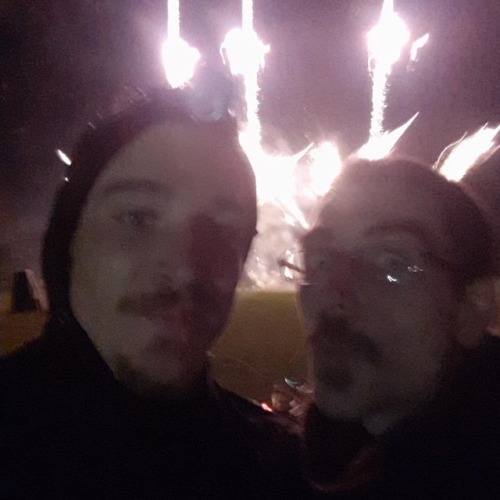 Couple shots of me and Ed after the show the fireworks were epic...