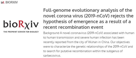 Full Genome Evolutionary Analysis Of 2019 Ncov Innonurse