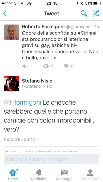 Non c'è peggior omofobo di un gay represso.