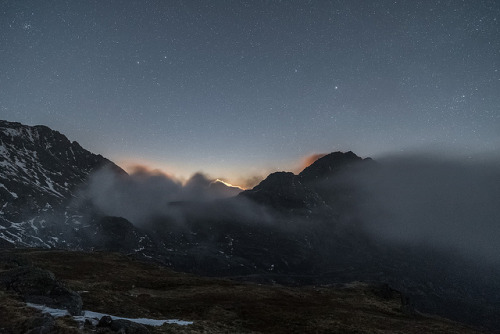 spacettf:‘Tryfan Moonset’ - Snowdonia by Kristofer Williams on...