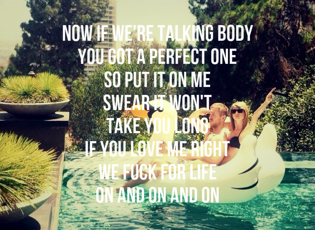 Talking body you got a perfect one so put it on me lyrics Talking body you got a perfect one so put it on me lyrics