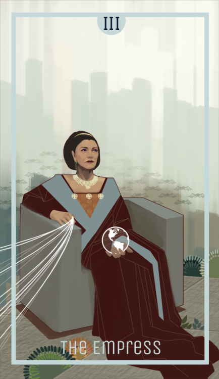 fluorescentwolf:The Expanse tarot: The Empress.Of course it’s...