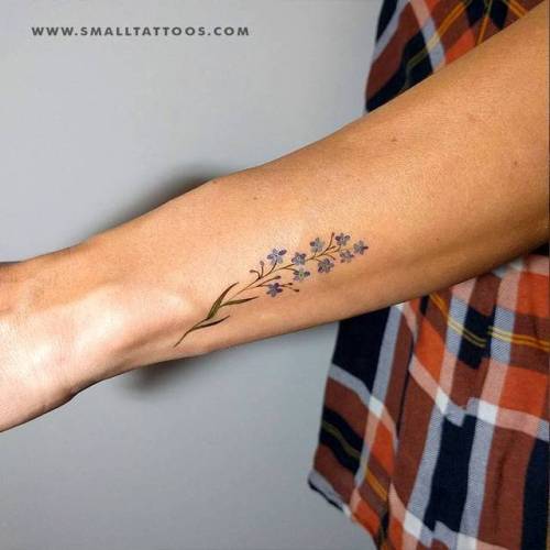 Forget-me-not temporary tattoo by Lena Fedchenko, get it here ► ... flower;forget me not;nature;temporary;lenafedchenko
