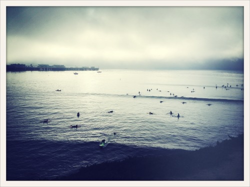 Steamer Lane in Santa Cruz, California. 