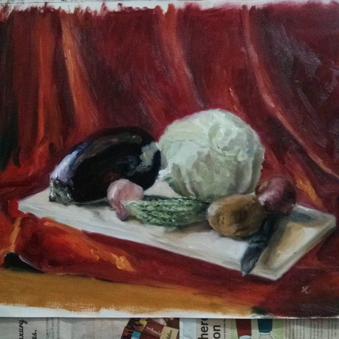 Mydailysketchbook Oil Painting Still Life Study Done Today