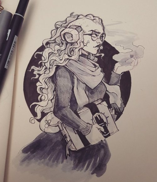 halfdeadsketches:Some of my Inktobers so farI’m gonna mostly...