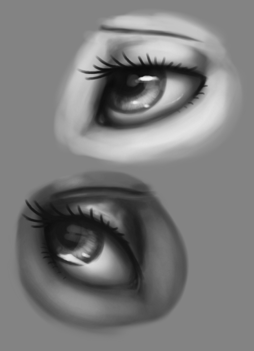 quick princess eye sketches~