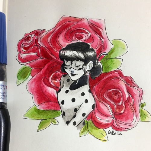 gbellatheartist:Ladybug Inktober from last week!