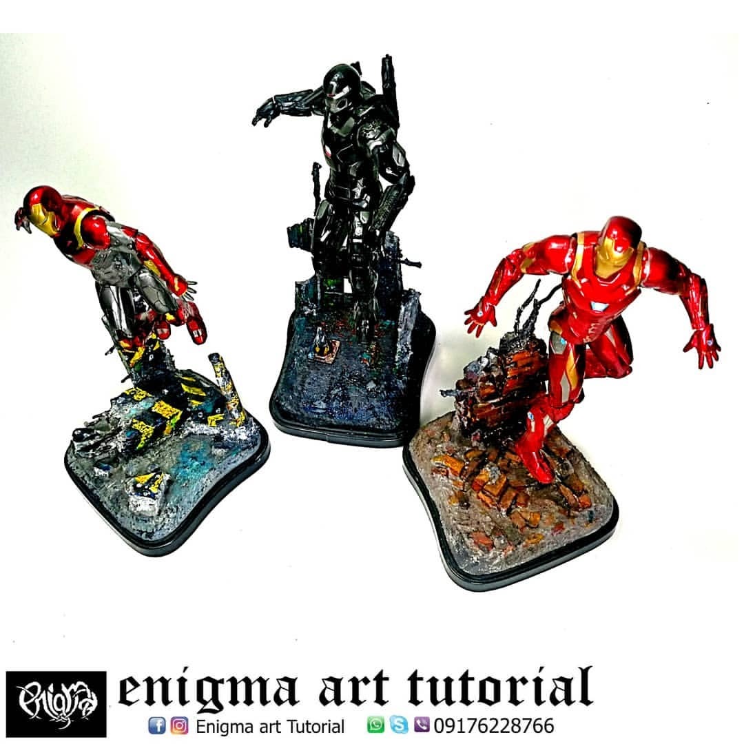 Enigma Art Tutorial Iron Man War Machine Avengers Endgame