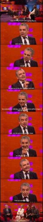 chewedcorn:Rowan Atkinson on Graham Norton Show