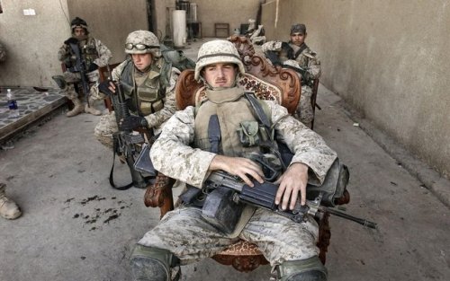 captain-price-official:Marines taking a break during the...