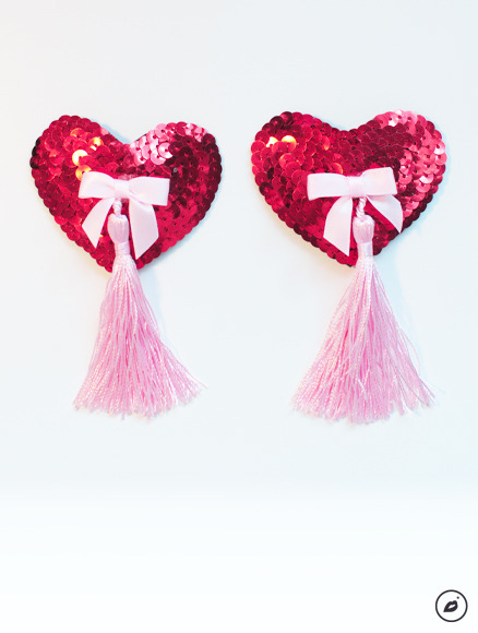 myretrocloset:‘Queen of Hearts’ nipple tassels available very...