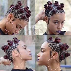Bantu Knots Hairstyle Tumblr
