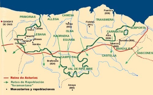Resultado de imagen para Reconquista desde Cantabria